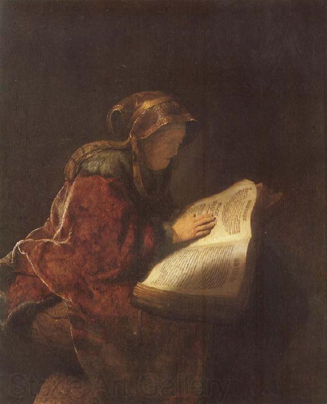 REMBRANDT Harmenszoon van Rijn Rembrandt-s Mother as the Biblical Prophetess Hannab France oil painting art